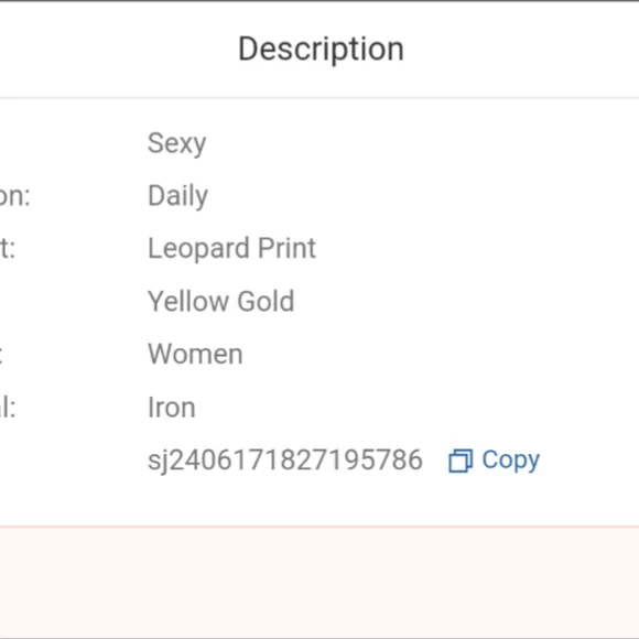 NWT Leopard Print Gold Hoop Earrings - Picture 4 of 5